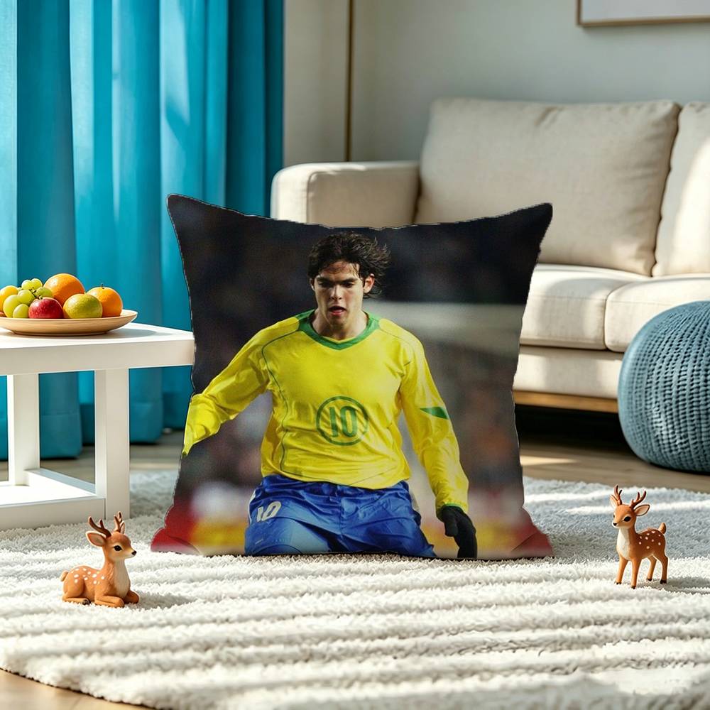 Ricardo Kaka Pillow Case Square Double-Sided Sofa Cushion Cover Bedroom Bedside Pillow