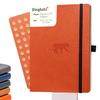 A5 Dotted Journal Notebook Softcover PU Leather Ideal for and Business with Elastic Pen and Bookmark Dingbats - - - Work, Travel, - Pocket, Closure,