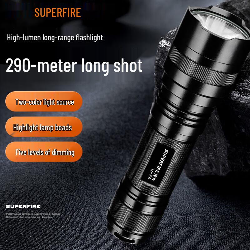 SupFire L6-R5 Rechargeable LED Waterproof Flashlight