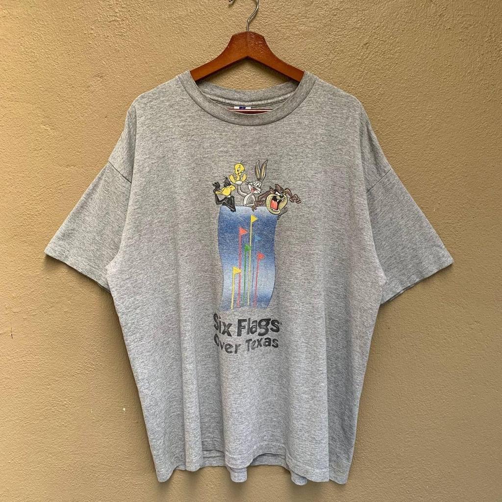 Vintage 1998 Warner Bros Looney Tunes Tshirt / Size 2XL / Colour Grey