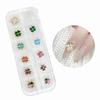 Nail Art Luxury Clover Zircon Parts 12 Piece Set (WC4A1BD)