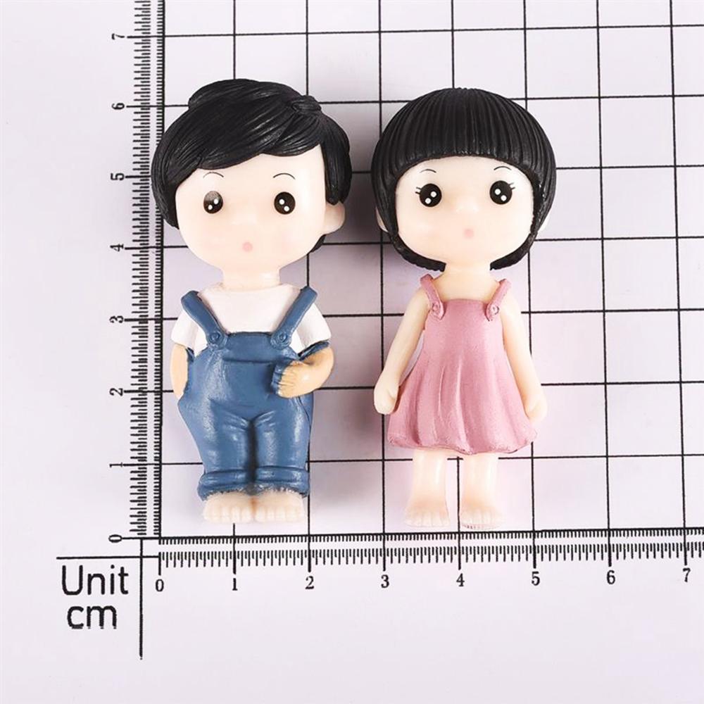 Бонсай Мини Сказочный Сад Кукла Поделки Пары Фигурки Маленькие Влюбленные Миниатюрный Мальчик Девочка Украшение