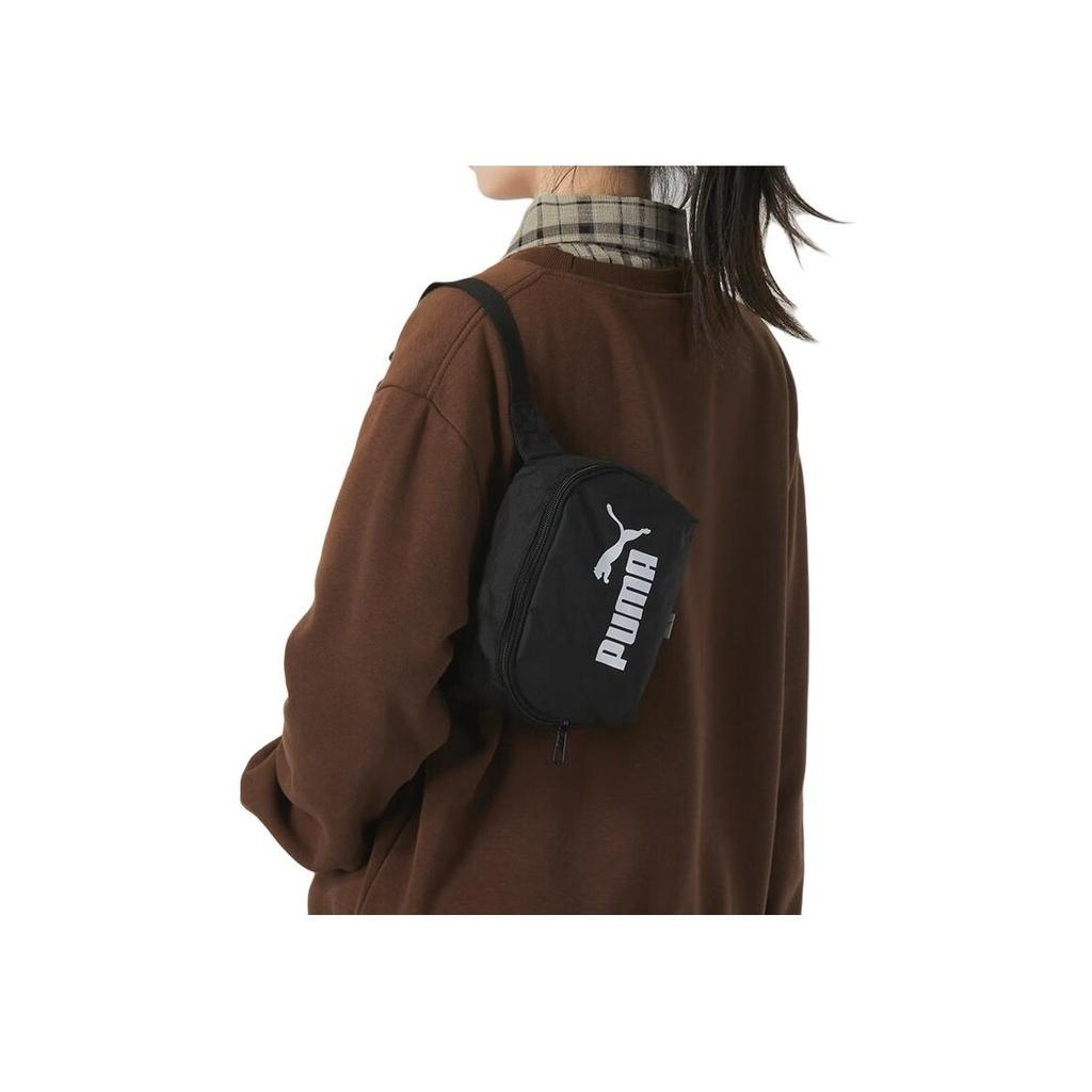 New PUMA Fabric Fanny Pack, Sling Bag, Shoulder Bag, Crossbody Bag Regular Unisex Black 079954-01
