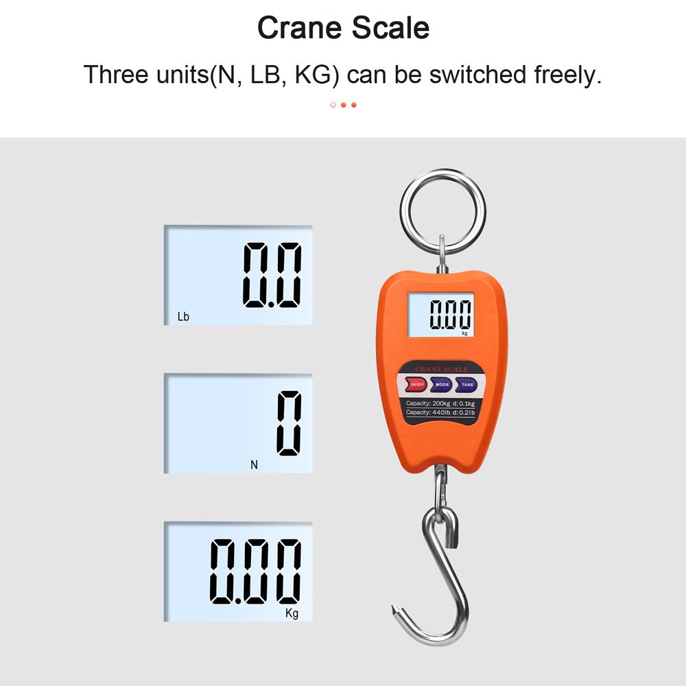 Portable Electronic Luggage Scale Multifunctional Digital Scales LCD Display Travel High Accurate