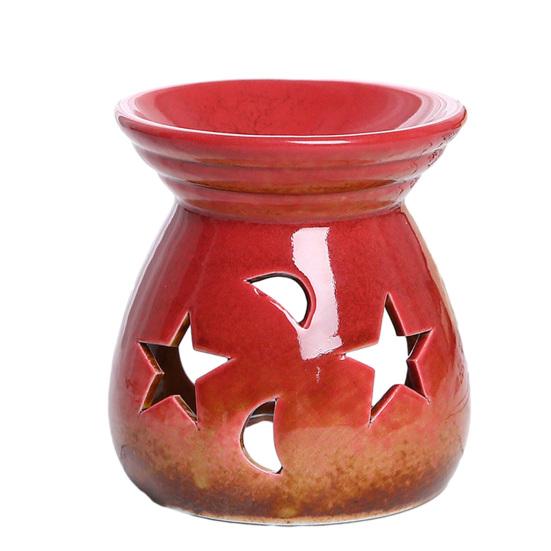 Ceramic Wax Melt Warmer Essential Fragrance Oil Diffuser Small Tea Light Candle Holder Desk Incense Aroma Burner for Home Bedroom Decor