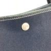 HERMES Garden File MM Bag Tote Bag Shoulder Bag Leather / Canvas Black