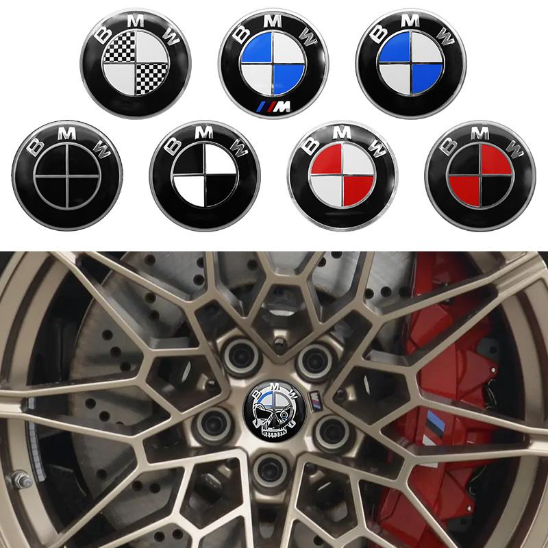 4Pcs 56mm 60mm 65mm Car Wheel Center Hub Caps Stickers Badge Accessories For BMW E46 E39 E87 E90 E28 E53 E30 E60 E34 E36 E61 E62