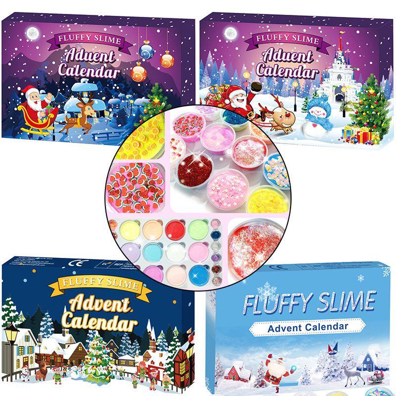 Fluffy Slime Advent Calendar For 24 Days Of Christmas Joy And Surprises**