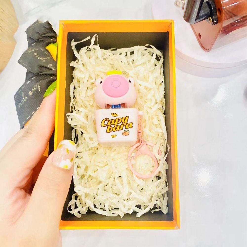 Со звуком и светом Электронная механическая клавиатура Электронный брелок Капибара Дети