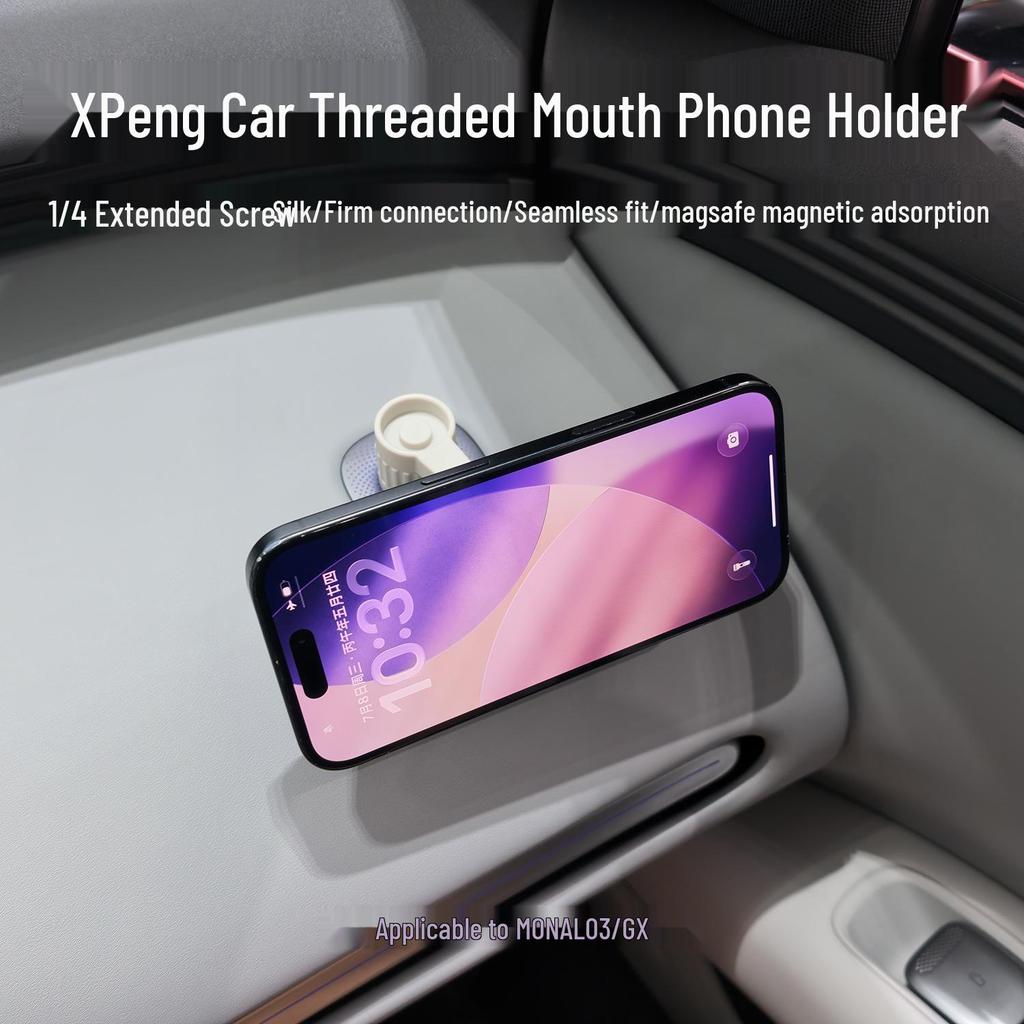 Xiaopeng L03/GX Phone Holder MONA Dashboard Bracket with Extended 1/4 Thread Interface