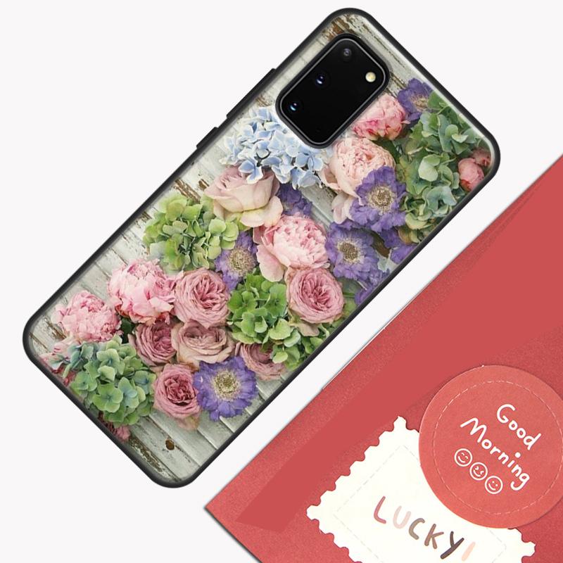 Lavender Peonies Flower Phone Case For Samsung Galaxy S25 S26 Ultra S20 S21 S22 S23 S24 Plus S9 S10 S25 FE Cover Shell
