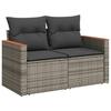 VidaXL Salon de Jardin avec Coussins 5 pcs, Canapés de Terrasse, Ensemble de Meubles de Patio, Mobilier d'Extérieur, Gris 3225920