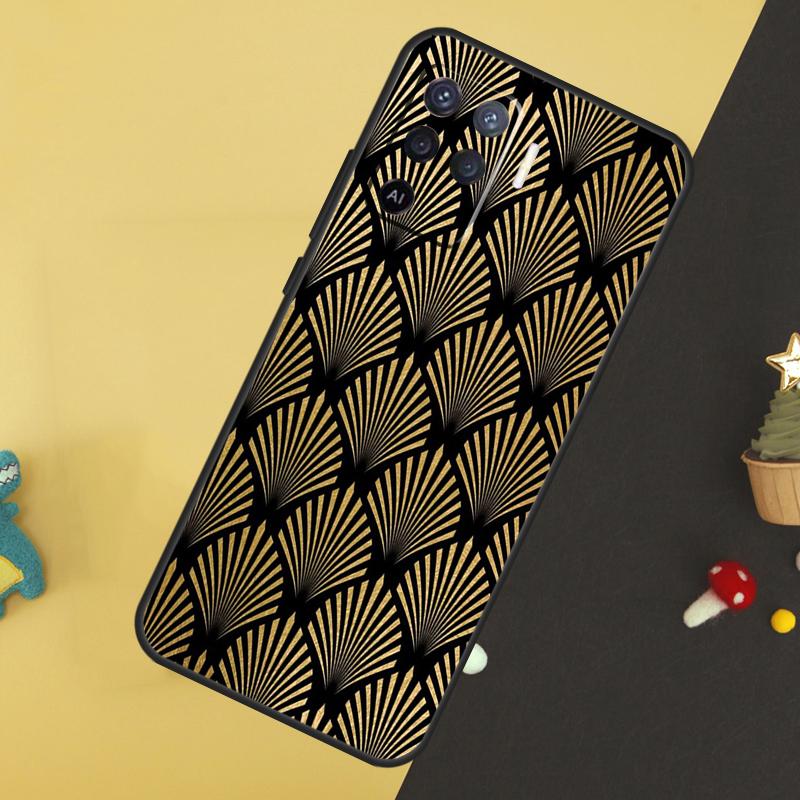 Роскошный художественный чехол с золотой фольгой для Oppo A96 A76 A16 A17 A57 A60 A40 A80 A18 A38 A58 A78 A98 A15 A54 A74 A94 A6 A5 Pro
