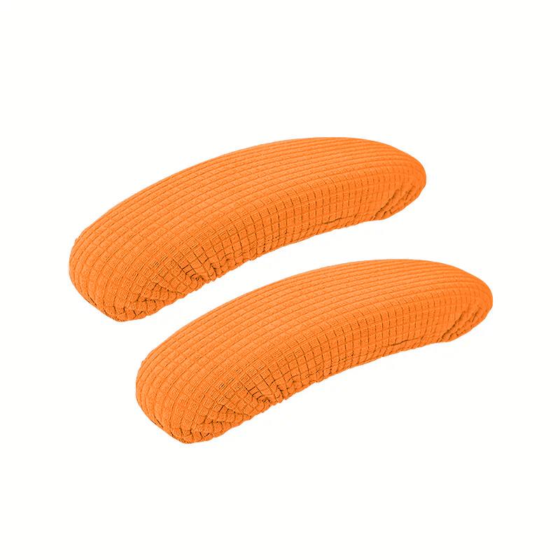 1 Pair Office Chair Armrest Covers Removable Elastic Waterproof Fabric Washable Protective Pads for Desk Chairs