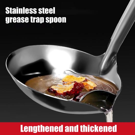 1/2 шт. Отделитель масла Половник для супа Нержавеющая сталь Ложка-фильтр для жира с носиком Отделитель жира