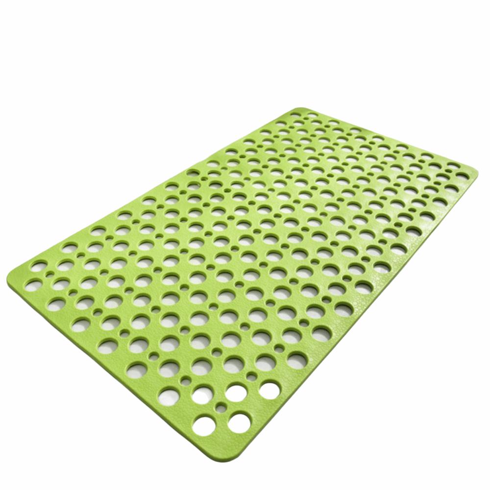 Eco Friendly Suction Cup Bath Mat Quick Drain Round Hole Bath Mat Foot Mat Bath Rug  Bathroom