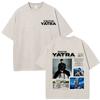 Vintage Washed Tees Singer SEBASTIAN YATRA Album Tour Graphic Tshirt Men Women Hiphop Tshirts  Cotton Fashion Casual Tshirts