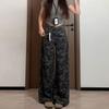 Fashionable Comfortable Work Camouflage Jeans Female High Street Loose High Waist Wide Leg Thin Dragging Trousers Jeans for Women Long Denim Pants