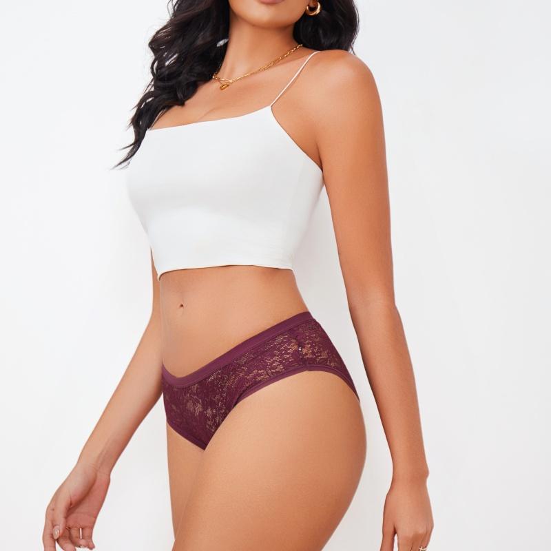 1Pc Sexy Floral Lace Underwire Bras Panties Sets Hollow Out See-Through Romantic Lingerie Underwear Sexy Women Panties S-XL