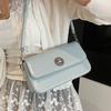 Spring and summer trend new simple and fashionable women's small square bag casual versatile high sense commuting solid color messenger bag