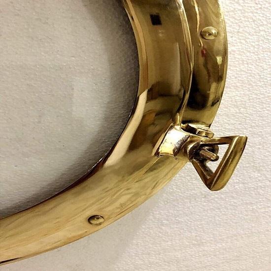 Морской иллюминатор 43,18 см Корабельный иллюминатор Морской иллюминатор Лодочный иллюминатор Лодочный иллюминатор Темно-синий декор комнаты Декор корабля Настенный декор лодки Декор корабля