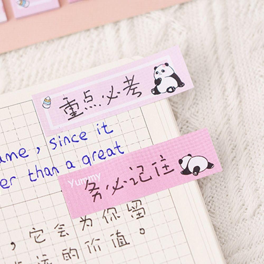Kawaii Panda Sticky Notes Cartoon Classification Label Deco Tabs Note Pads  Planner