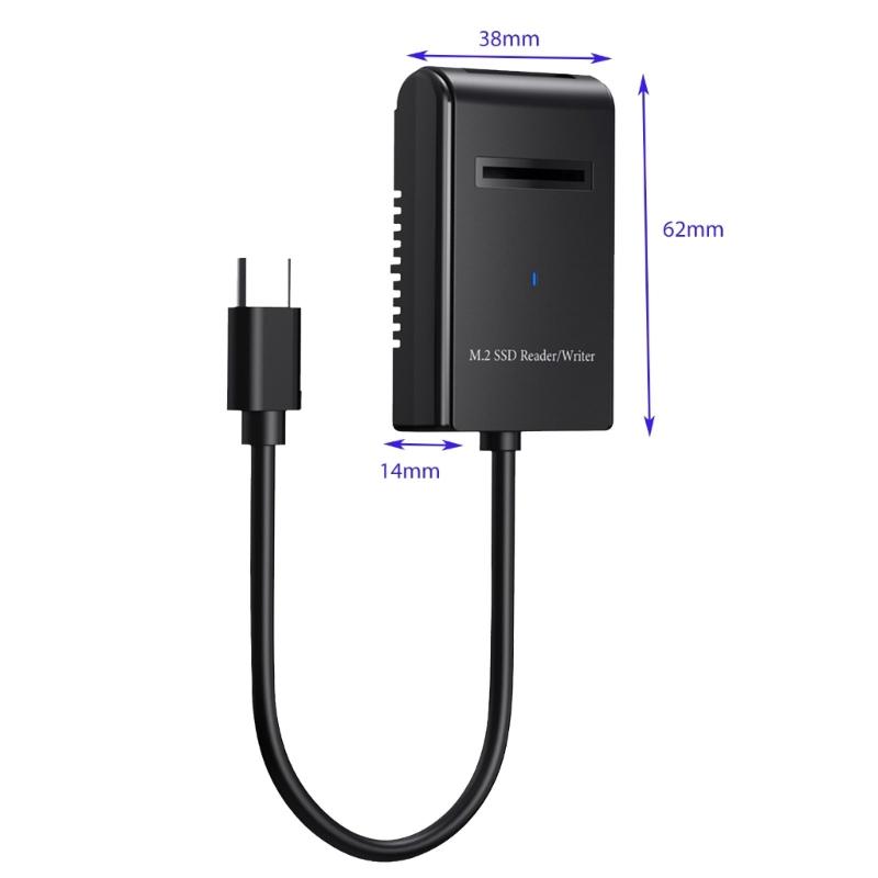 Кабель для мобильного жесткого диска M.2 NVMe с Type-C 3.2 для 2230 2242 2260 2280 22110 Внешний жесткий диск M.2