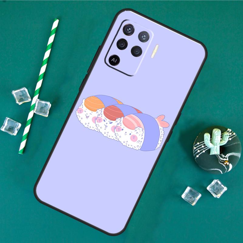 Sushi Case For Oppo A80 A40 A60 A16 A76 A96 A91 A15 A17 A74 A94 A54 A57S A18 A38 A58 A78 A98 Cover