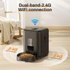 Кормушка для кошек Tuya APP Smart Cat Feeder объемом 2 л, автоматический дозатор корма для собак, подходит для маленьких кошек и собак, дистанционное кормление
