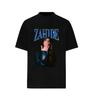 Trendy German Singer Zahide Print T-shirt Short Sleeves Cotton Oversized Merch Tee Tik Tok Ins Star Men Women Unisex Black Tees