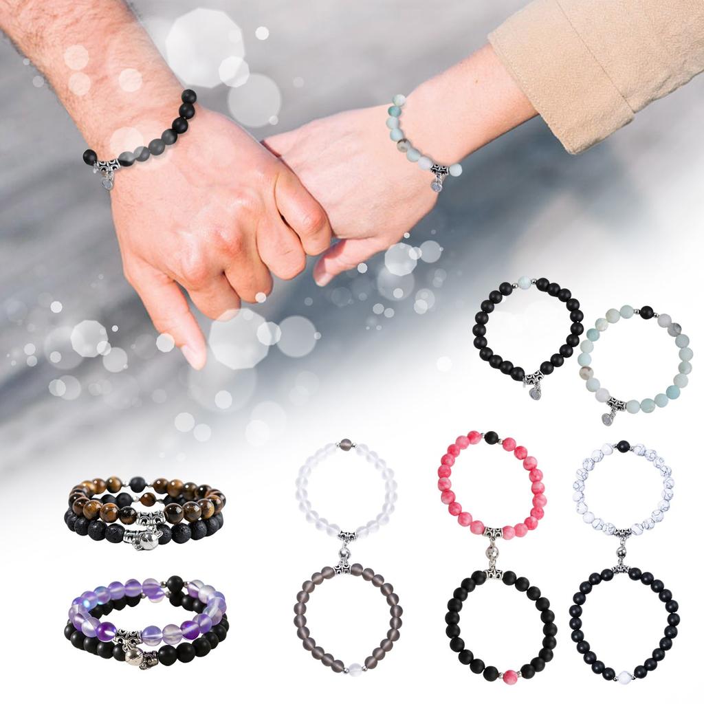 Lovers' Bracelet Fashion Turquoise Suit Hand String Frosted Beads Bracelet Jewelry