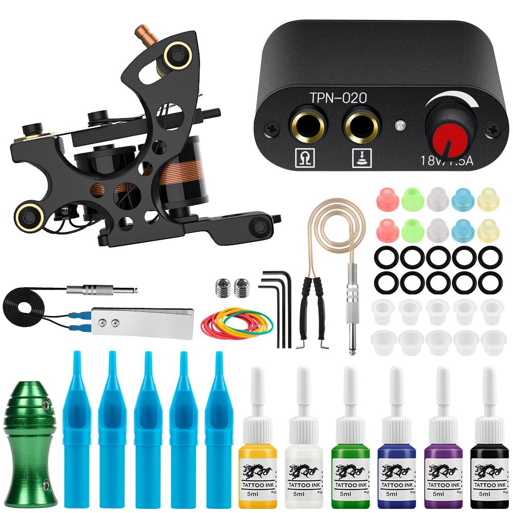Профессиональные наборы пистолетов для татуировки PHOENIXY, источник питания для татуировки с иглами для картриджей, чернила для перманентного макияжа, боди-арта