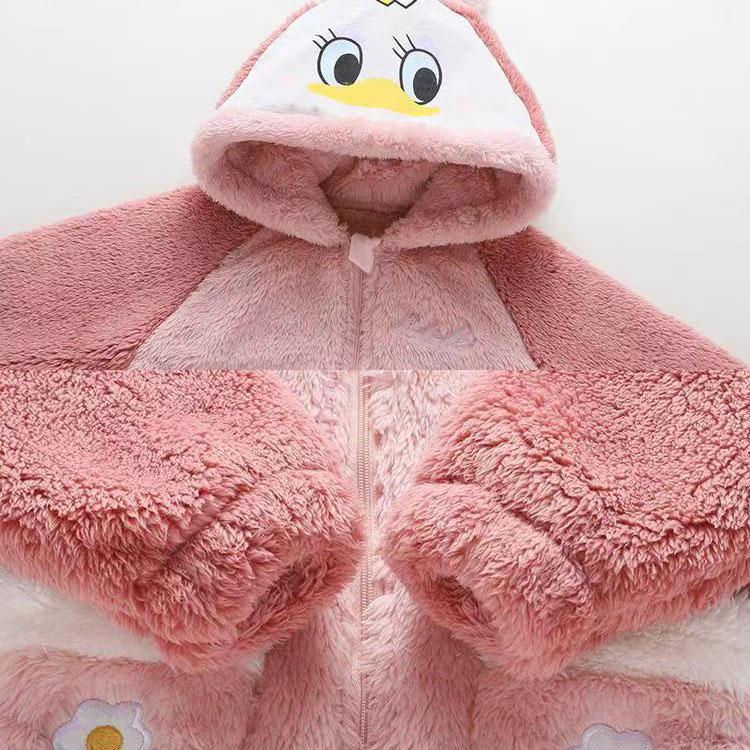 Детские комбинезоны для девочек, фланелевые, осенние и зимние, утепленные, детские пижамы, домашняя одежда