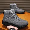 Snow Boots Winter New Men's Shoes Velvet Northeast Large Cotton Boots Men's High-top Outdoor Mountaineering Thickened Men's Cotton Shoes
