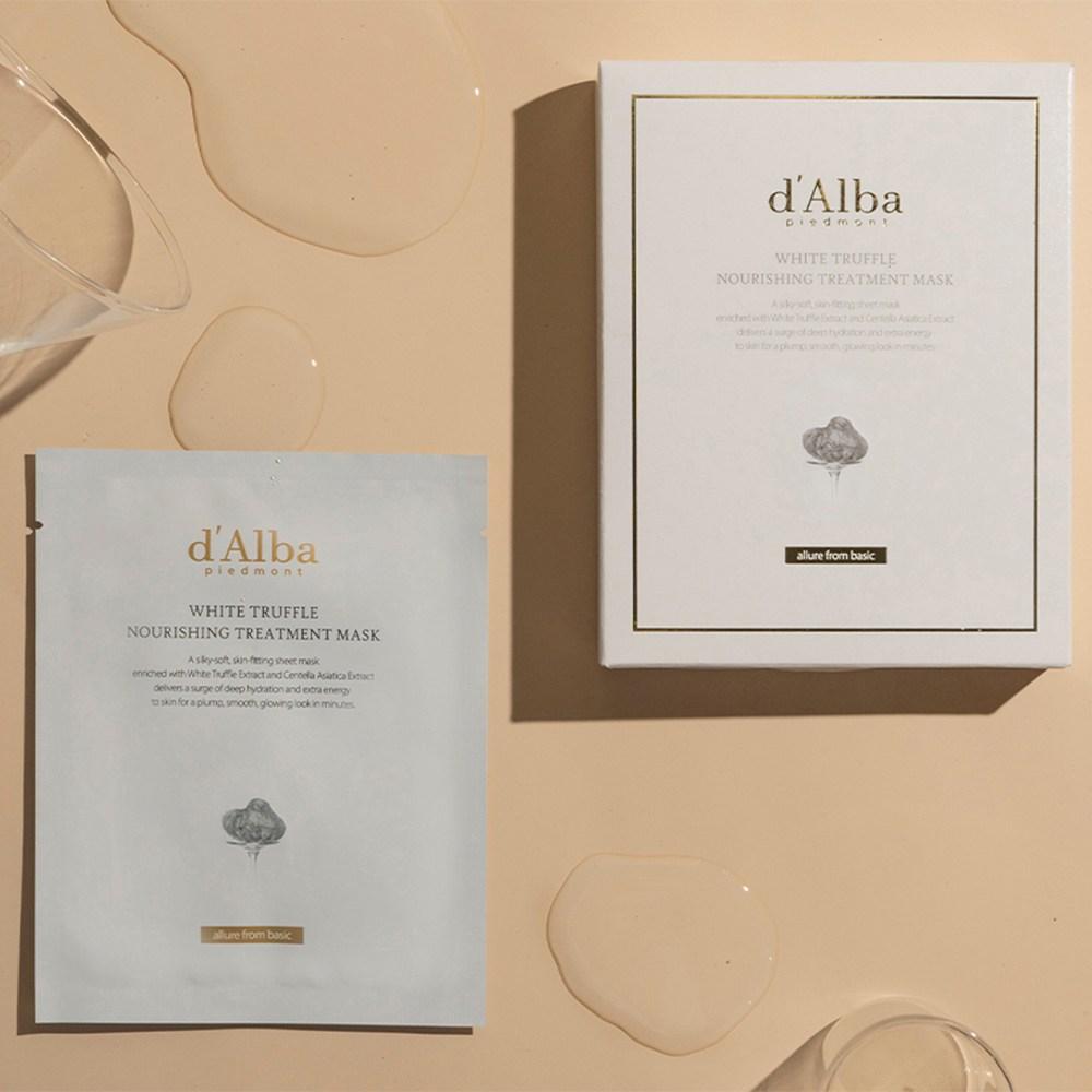d'Alba Питательная лечебная маска White Truffle 25 мл x 10 шт. + Балансирующее веганское очищающее средство 3 мл x 3 шт. Набор, 2 набора