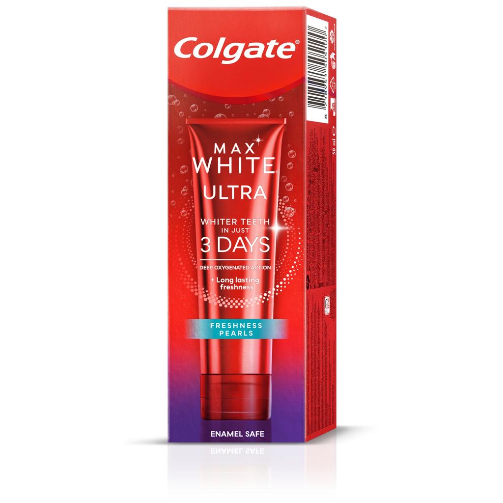 Colgate Max White Toothpaste - Ultra Freshness Pearls 50Ml