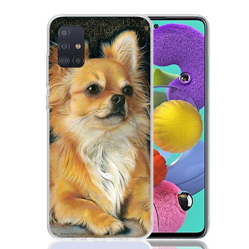 Chihuahua Puppy Teacup Dogs Case Phone Cover for Samsung Galaxy A52 A51 A50 A42 A32 A22 A12 A02S A72 A71 A70 A41 A31 A21S A40 A3