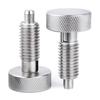 Quick-Release Locking Pins for M8 Stainless Steel Hand Retractable Spring Plungers with Knurled Handles