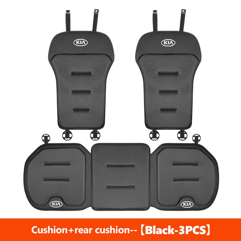 AMT2 Non-slip Car Seat Cushion Breathable Seat Height Increase Pad Backrest Mat For KIA Cadenza Carens Carnival Cerato Ev6 FORTE K5