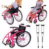 Mini Wheelchair Toy Set for Dollhouse Miniature Model with Crutches House Decoration DIY Crafts Sand Table Accessories Wheelchair Toys Mini Crutches
