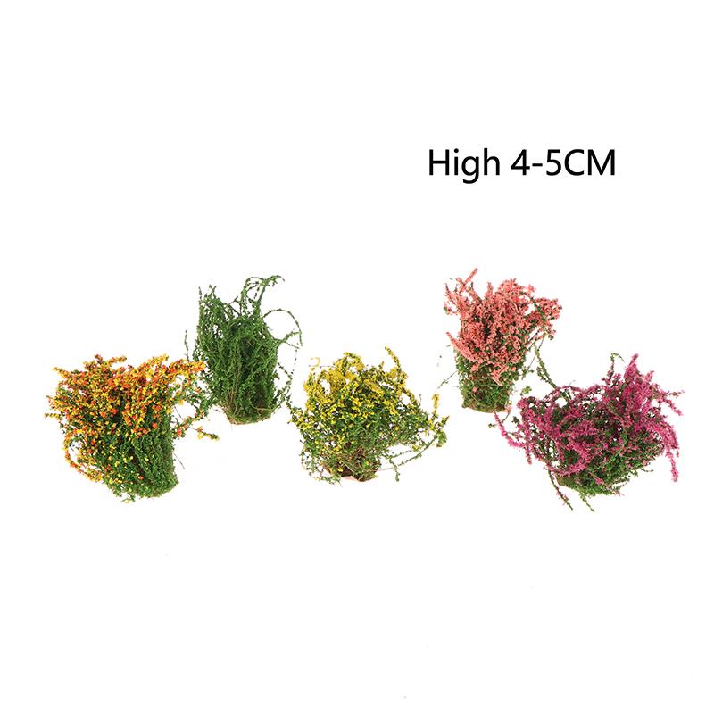 1 шт. кукольный домик своими руками украшение 1/12 кукольный домик миниатюрный разноцветный цветок куст зеленое растение цветок модель игрушка