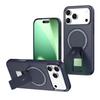 Роскошный невидимый магнитный чехол-подставка для iPhone 17 16 15 14 Plus 12 13 Pro Max Жесткий противоударный матовый задний чехол для Magsafe Чехол