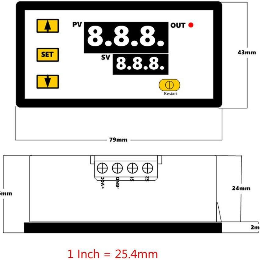 W3230 Digital Temperature Controller High-Precision Module