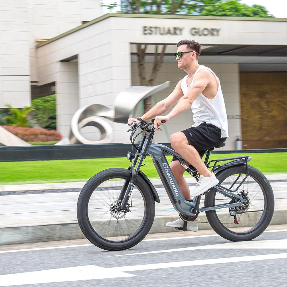 Shengmilo MX05 Adult Electric bicycle 48V17.5AH Battery City E-bike 26 Inch Fat Tire Electric Bike Men's E-Mountain Bicycle