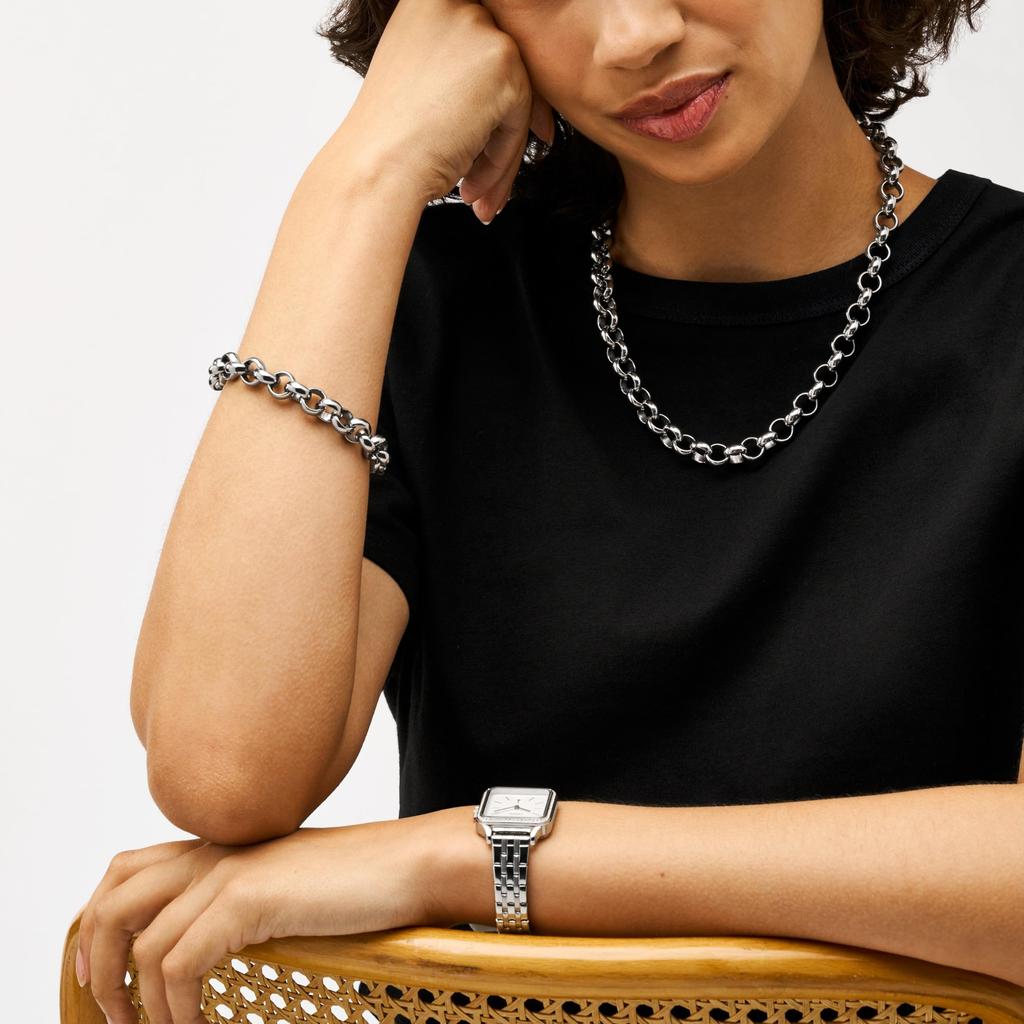 Fossil Women's ARCHIVAL BOLD LINKS Stainless Steel Chain Bracelet, JOF01108040