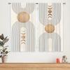 Simple Geometric Circular Line - Pole Bag Curtains, Bedroom And Kitchen Decoration, Home Decoration, Living Room Decoration