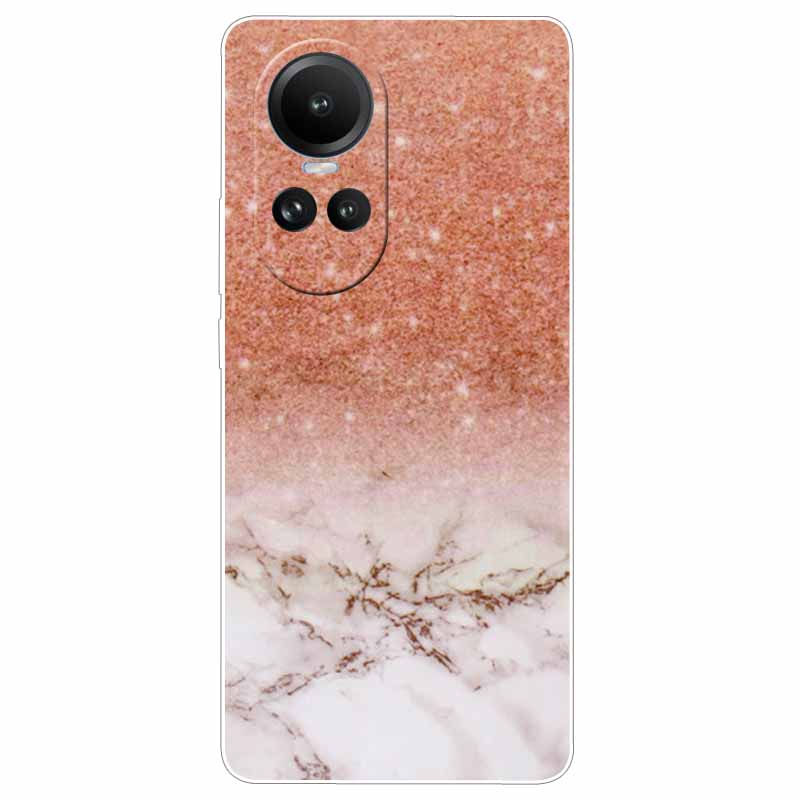 Чехол для Oppo Reno 10 5G CPH2531 Силиконовый Расписной Кот Животные ТПУ Мягкий Мраморный Coque для Oppo Reno10 Pro 5G CPH2525 Чехол для Телефона