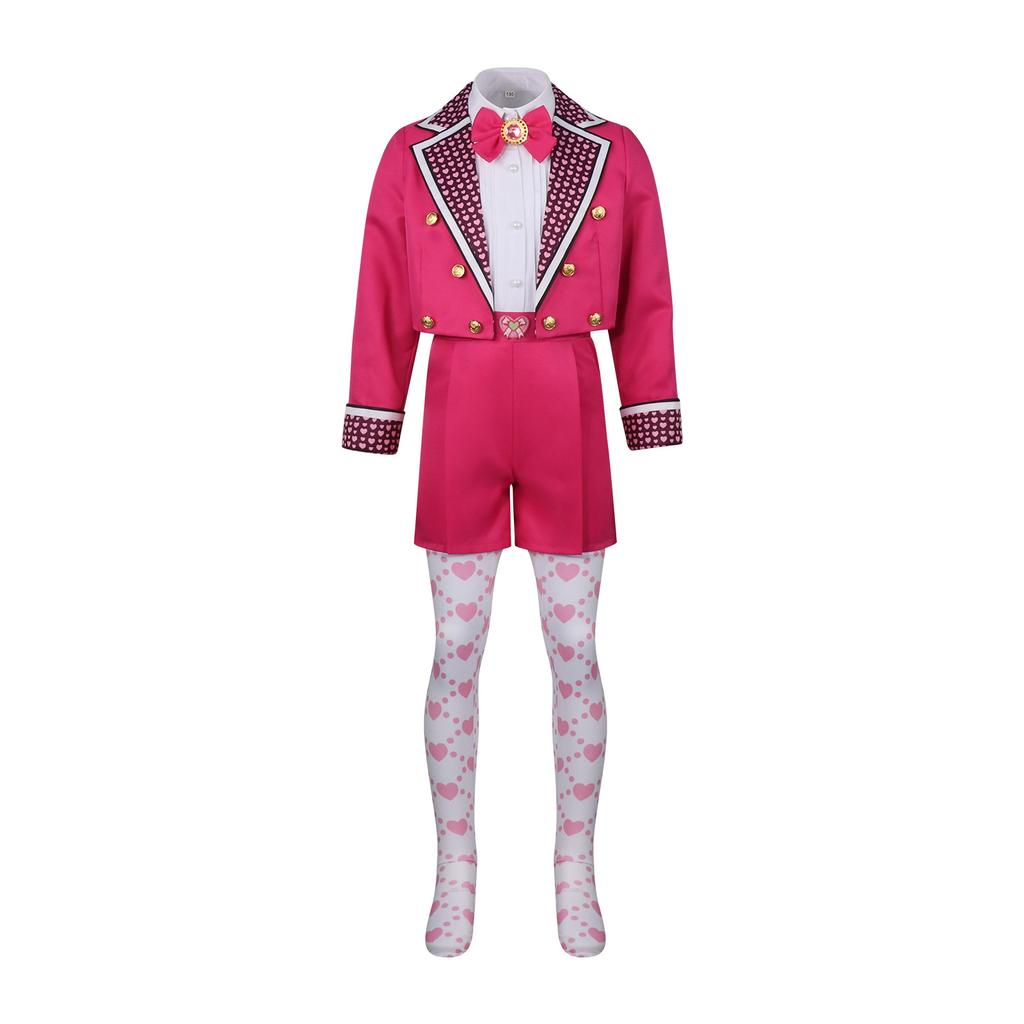 Descendants Pink Suit Cosplay Set, Kids Full Outfit for Halloween Expo & Party