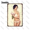 Sexy Metal Poster Angel Wings Girl Metal Signs Dropped Underwear Straps Woman Tin Signs Vintage Plaque for Bar Pub Home Decor