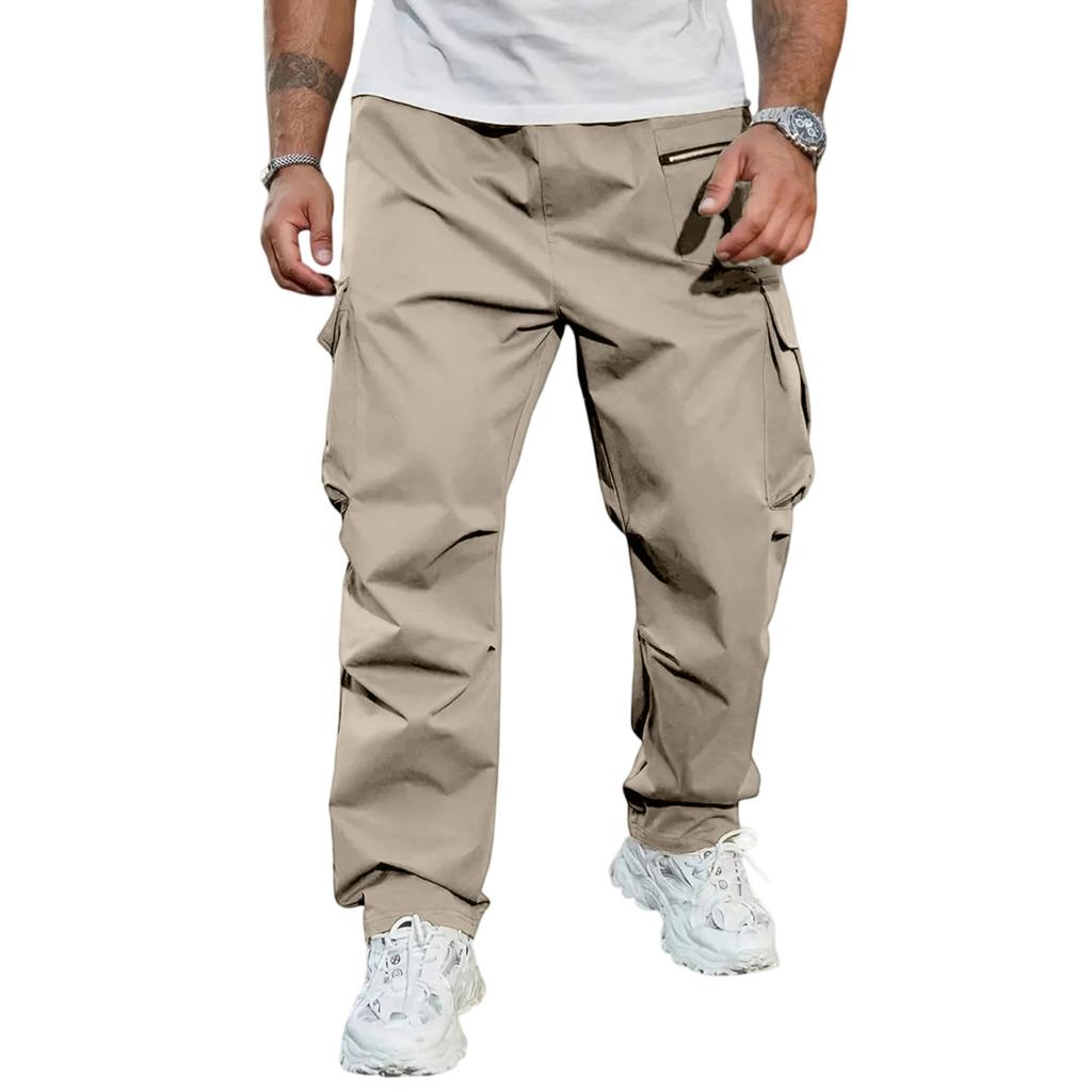 Men's Loose Sports Leisure Multiple Pockets Function Workwear Trousers